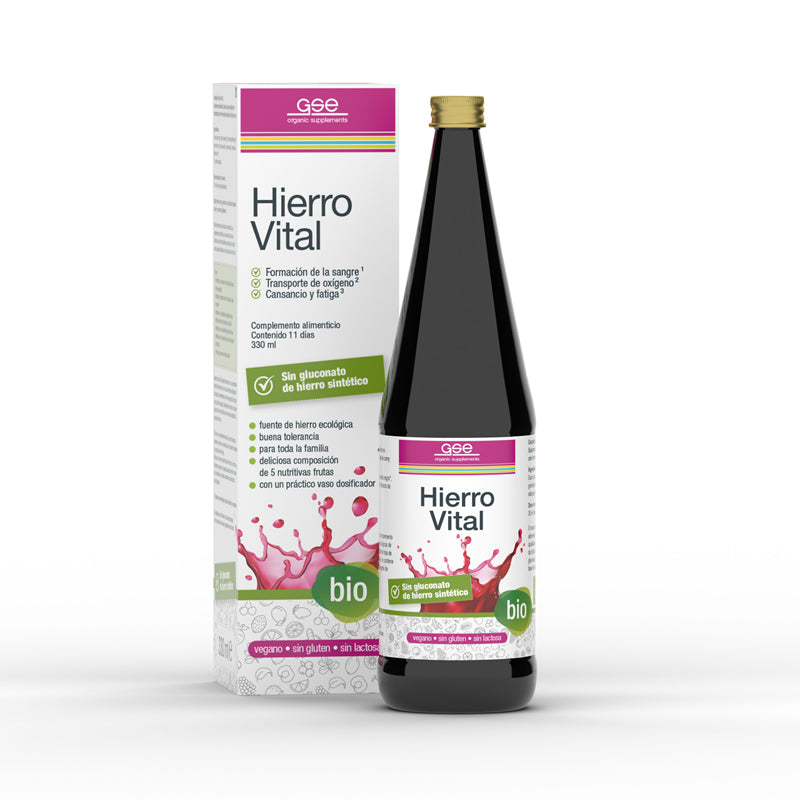 Hierro Vital - 330 ml. GSE Organic Supplements. Herbolario Salud Mediterranea