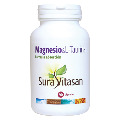 Magnesio + L-Taurina -90 Caps. Sura Vitasan. Herbolario Salud Mediterránea