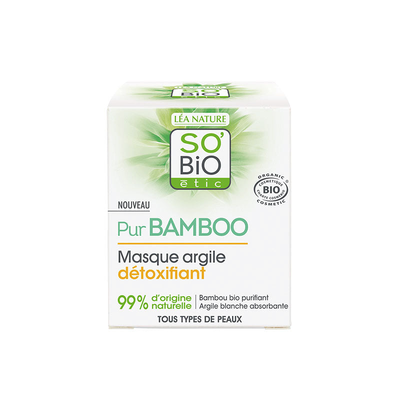 Mascarilla Arcilla Detox Pur Bamboo - 50 ml. SOBIO étic. Herbolario Salud Mediterranea