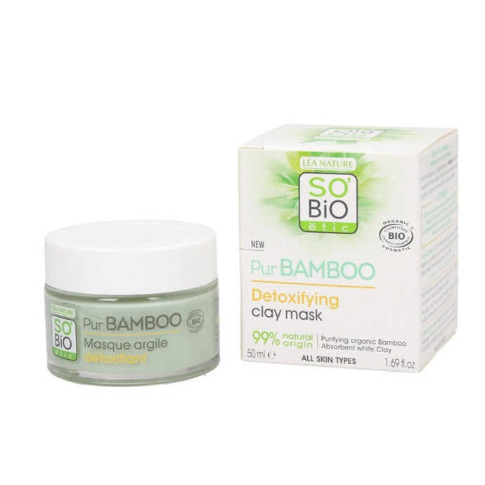 Mascarilla Arcilla Detox Pur Bamboo - 50 ml. SOBIO étic. Herbolario Salud Mediterranea