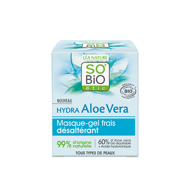 Mascarilla Gel Refrescante Aloe Vera - 50 ml. SOBIO étic. Herbolario Salud Mediterrane