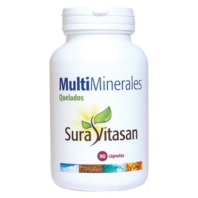 Multi Minerales Quelados - 90 Cápsulas. Sura Vitasan. Herbolario Salud Mediterránea