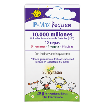 P-Max Peques - 20 gramos. Sura Vitasan. Herbolario Salud Mediterránea