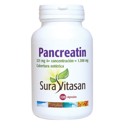 Pancreatina - 120 Cápsulas. Sura Vitasan. Herbolario Salud Mediterránea