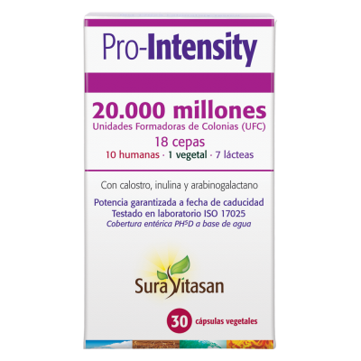 Pro-Intensity - 30 Cápsulas. Sura Vitasan. Herbolario Salud Mediterránea