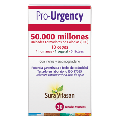 Pro-Urgency - 30 VegCaps. Sura Vitasan. Herbolario Salud Mediterránea