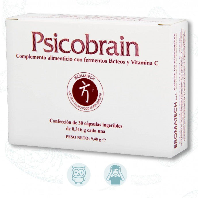 Psicobrain - 30 Cápsulas. NutriBiótica. Herbolario Salud Mediterranea