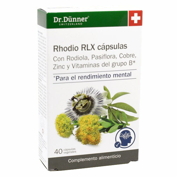 Rhodio RLX - 40 Cápsulas. Dr. Dunner. Herbolario Salud Mediterranea