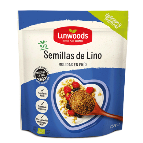 Semillas de Lino - 425 g. Linwoods. Herbolario Salud Mediterranea