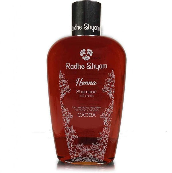 Shampoo Henna Color Caoba - 250 ml. Radhe Shyam. Herbolario Salud Mediterránea
