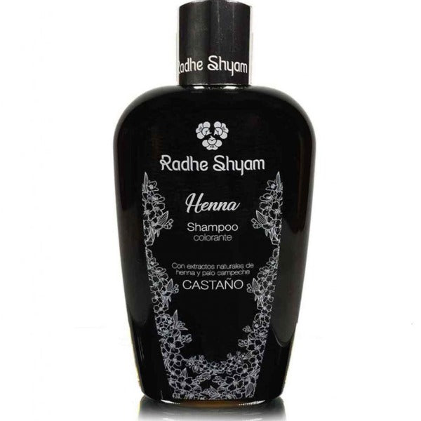 Shampoo Henna Color Castaño - 250 ml. Radhe Shyam. Herbolario Salud Mediterránea
