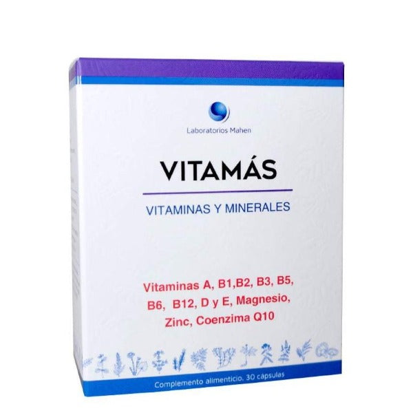 VitaMás - 30 Cápsulas. Laboratorios Mahen. Herbolario Salud Mediterránea