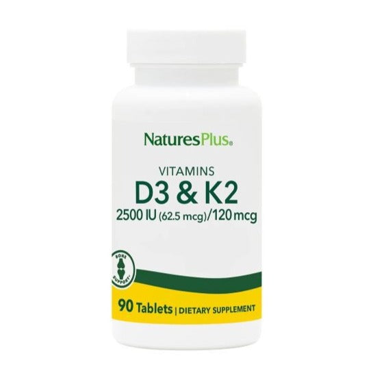 Vitamina D3 2500UI  / Vitamina K2 - 90 Cápsulas. Natures Plus. Herbolario Salud Mediterranea