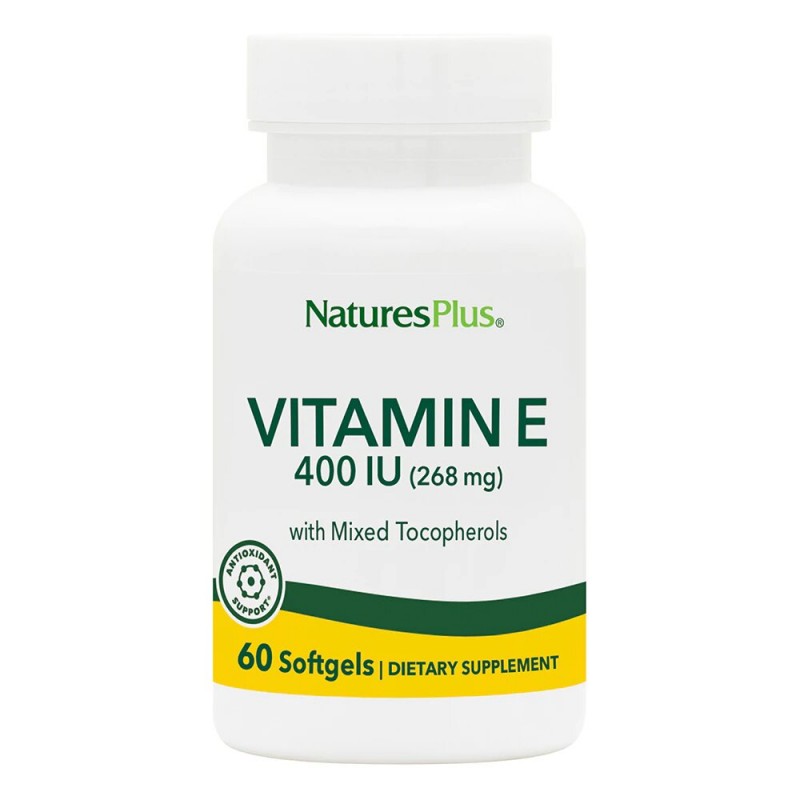 Vitamina E 400 UI - 60 Perlas. Natures Plus