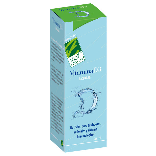 Vitamina D3 Líquida - 50 ml. 100% naturais