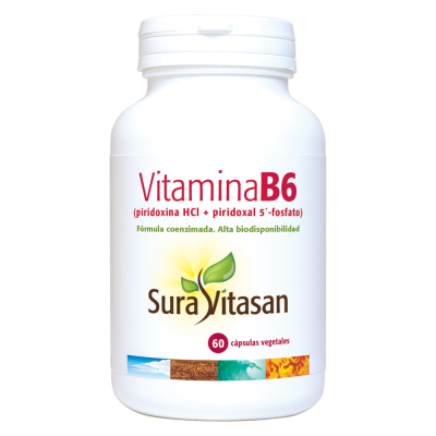 Vitamina B6 50 mg - 60 Cápsulas. Sura Vitasan. Herbolario Salud Mediterránea