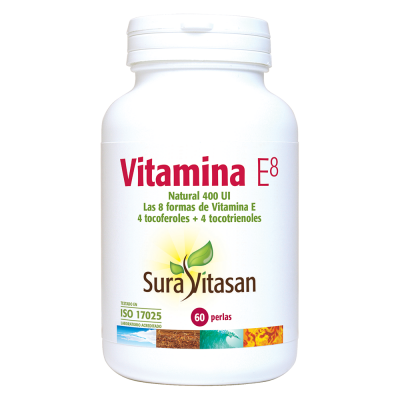 Vitamina E8 - 60 perlas. Sura Vitasan. Herbolario Salud Mediterránea