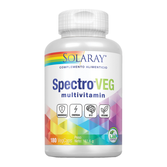 Spectro VEG Multivitamin - 180 Cápsulas Vegetales. Solaray. Herbolario Salud Mediterránea