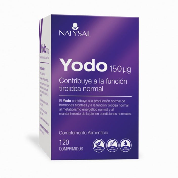 Yodo 150 µg - 120 Tabletas. Natysal. Herbolario Salud Mediterranea