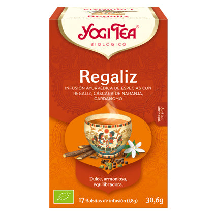 Regaliz - 17 Filtros. Yogi Tea. Herbolario Salud Mediterranea