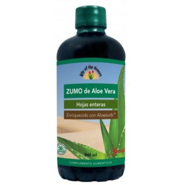 Zumo de Aloe Vera - 946 ml. Lily of the desert. Herbolario Sslud Mediterranea